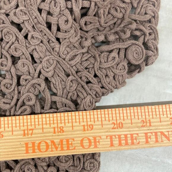 Alfred Dunner Tie Front Cardigan Open Knit Sweater Small Short Sleeve Knit Loop - Picture 6 of 7